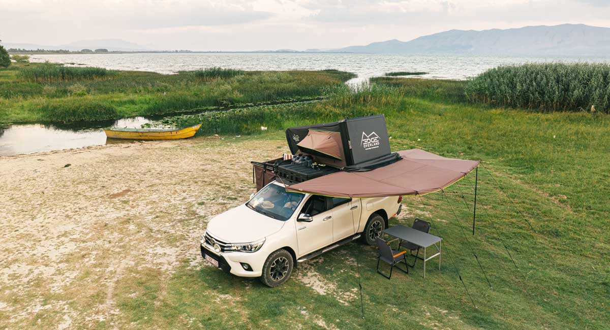 Johan camping with the EDGE Overland gear