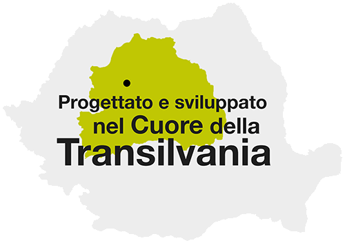 Progettato e sviluppato nel cuore della Transilvania