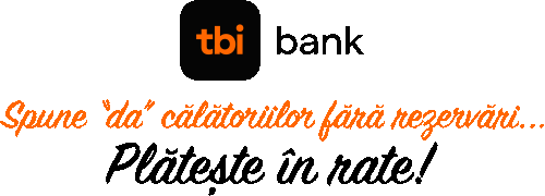 TBI Bank - Spune “da” călătoriilor fără rezervări... Plătește în rate!
