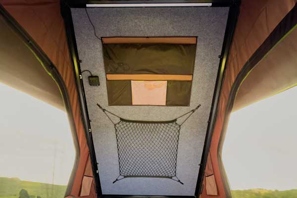 Stay organised in your rooftop tent