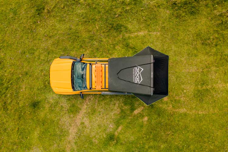 Top view of the Explore One Hardshell Rooftop Tent