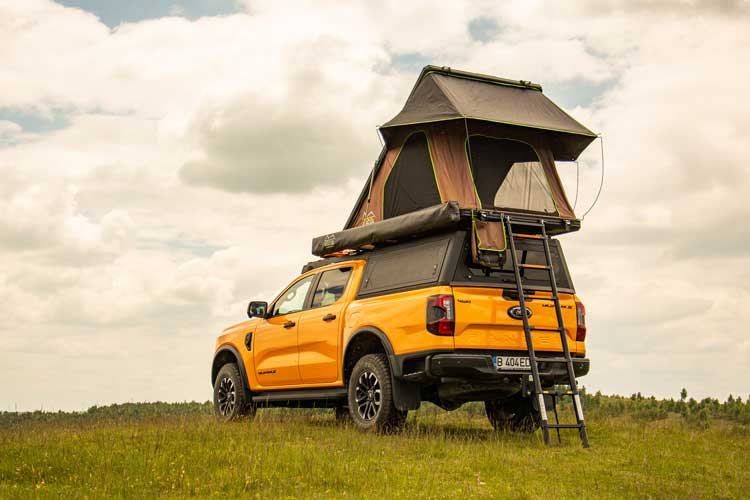 Rooftop tent front side
