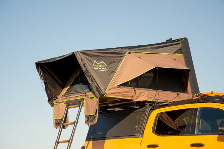 Vue générale de la tente de toit Horizon Mini par EDGE Overland