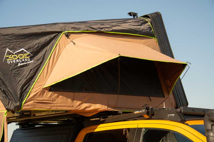 Horizon One roof top tent right side view