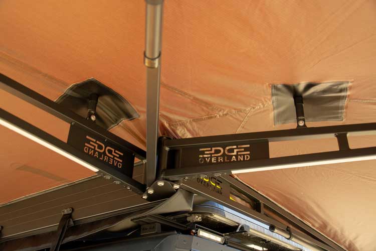 Both slope pegs open on the 270 awning