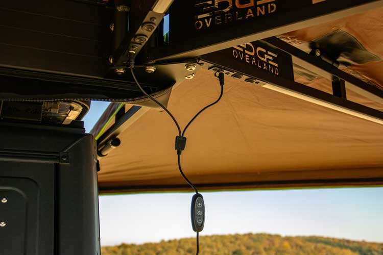 Dimmer switch connected to the 270 awning led bars
