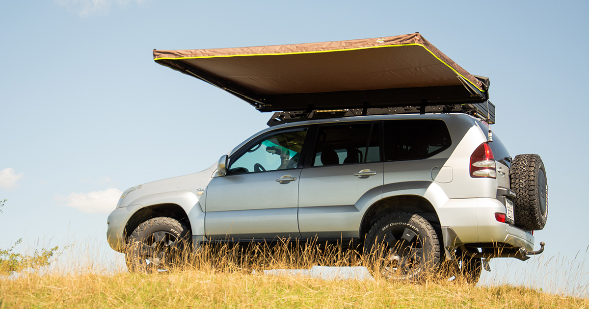 Tenda Da Campeggio Per Auto SUV E Camper - Universale Con Attacco Al Veicolo, Impermeabile 4 Stagioni (Camouflage)