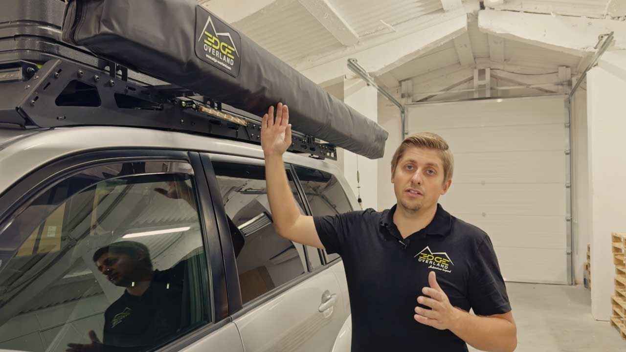 Cum să instalezi o marchiză EDGE Overland sau un cort de duș pe o mașină
